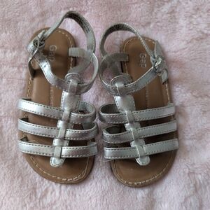 GAP Kids Silver Sandals Size 9 Toddler Girl